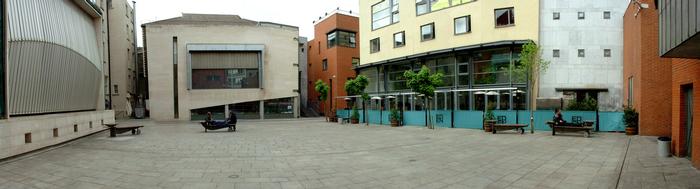 Panoramic view of meeting house square