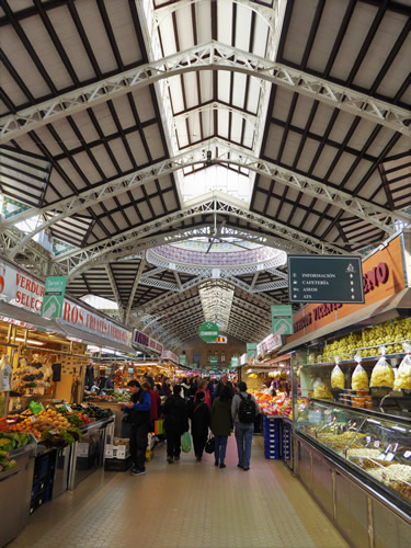 <strong>Mercat Central (Central Market), </strong>Valencia, Spain. 1914-1928. <a href='https://en.wikipedia.org/w/index.php?title=Alejandro_Soler_March&action=edit&redlink=1' title='Alejandro Soler March (page does not exist)'>Alejandro Soler March</a> and Francesc Guàrdia i Vial, Architects.