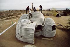 Sandbag Shelter Prototypes, various locations; Aga Khan Award 2004