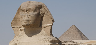 The Great Sphinx and the Pyramid of Khafre, Giza Plateau, Egypt; ©Future15pic