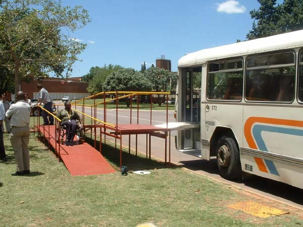 This test in South Africa of a prototype platform for use at key sites shows an alternative approach to access for wheelchair users.