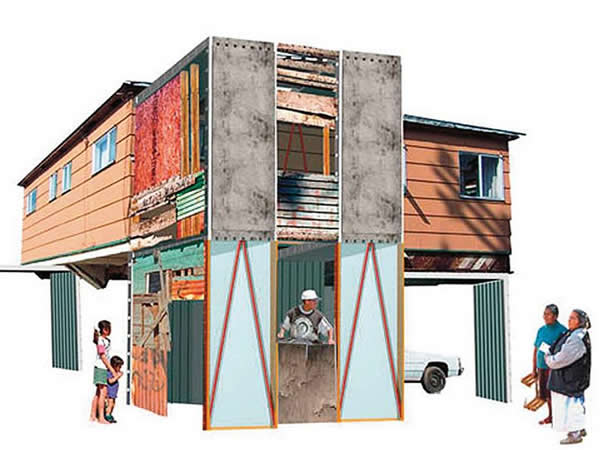 Manufactured Sites: Emergency Housing, Estudio Teddy Cruz