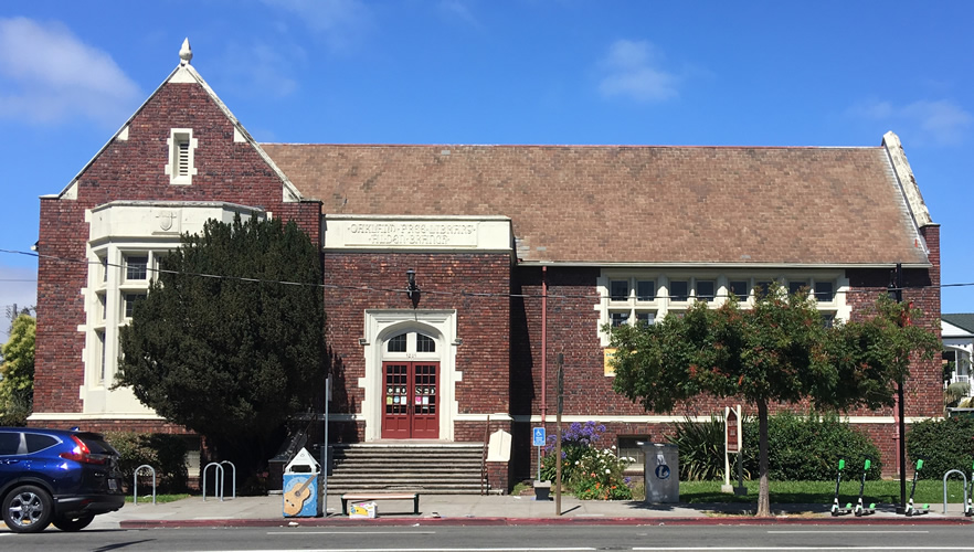 <strong>Temescal Branch Library, </strong>Oakland, California, U.S.A. 1918. One of sixteen libraries in the <a href='https://localwiki.org/oakland/Oakland_Public_Library'>Oakland Public Library</a> system. Charles W. Dickey and John J. Donovan, Architects.