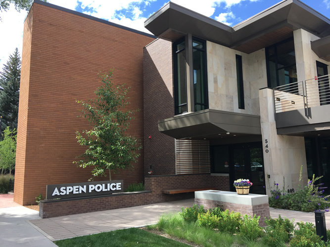 <strong>Aspen Police Department Headquarters, </strong>Aspen, Colorado, U.S.A. Charles Cunniffe Architects.  See: <a href='https://www.aspentimes.com/news/police-welcome-aspen-to-new-building/'>https://www.aspentimes.com/news/police-welcome-aspen-to-new-building/</a>; and <a href='https://www.cunniffe.com/projects/aspen-police-department-2/'>https://www.cunniffe.com/projects/aspen-police-department-2/</a>
